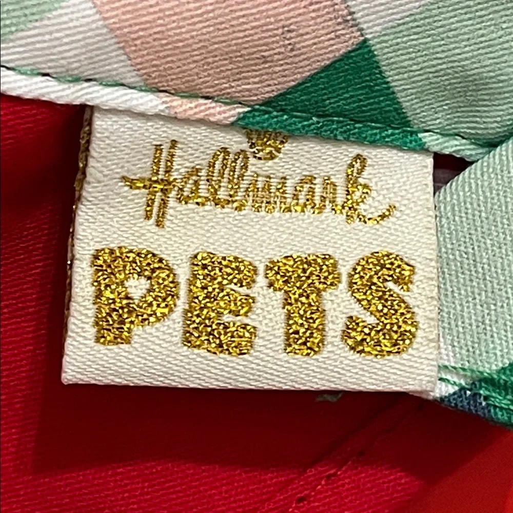 Hallmark Red and Green Pet Bandana with Scrunchie- FOR DOG AND PERSON!!! NWT